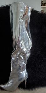 Olivia Ferguson Metallic Silver boot